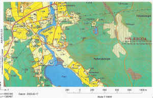 Kaart van Hljeboda ( Helgeboda  -  Helgebodafors )