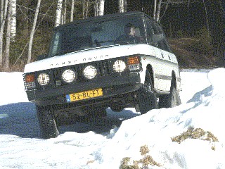 Hljeboda Skolan Vrmland - Range Rover in de sneeuw